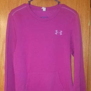 Under Armour crew neck sweatshirt magenta